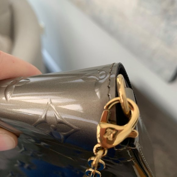 SOLD NEW Louis Vuitton Pochette Felicie Champage Vernis - Picture 6 of 14